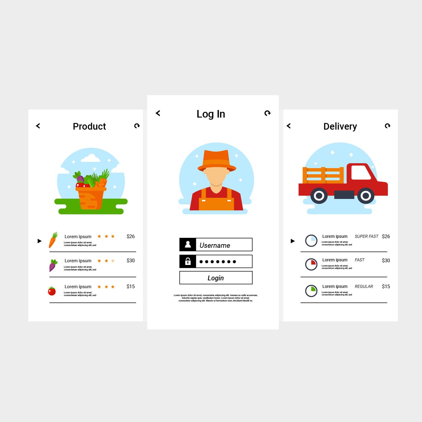 GUI Mobile Vector